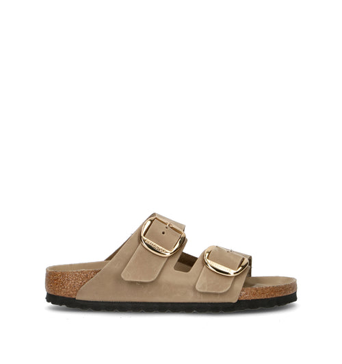 BIRKENSTOCK ARIZONA BIG BUCKLE Ciabatta donna beige in nabuk