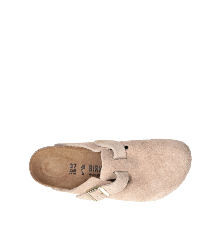 BIRKENSTOCK BOSTON Ciabatta donna sandcastle in suede