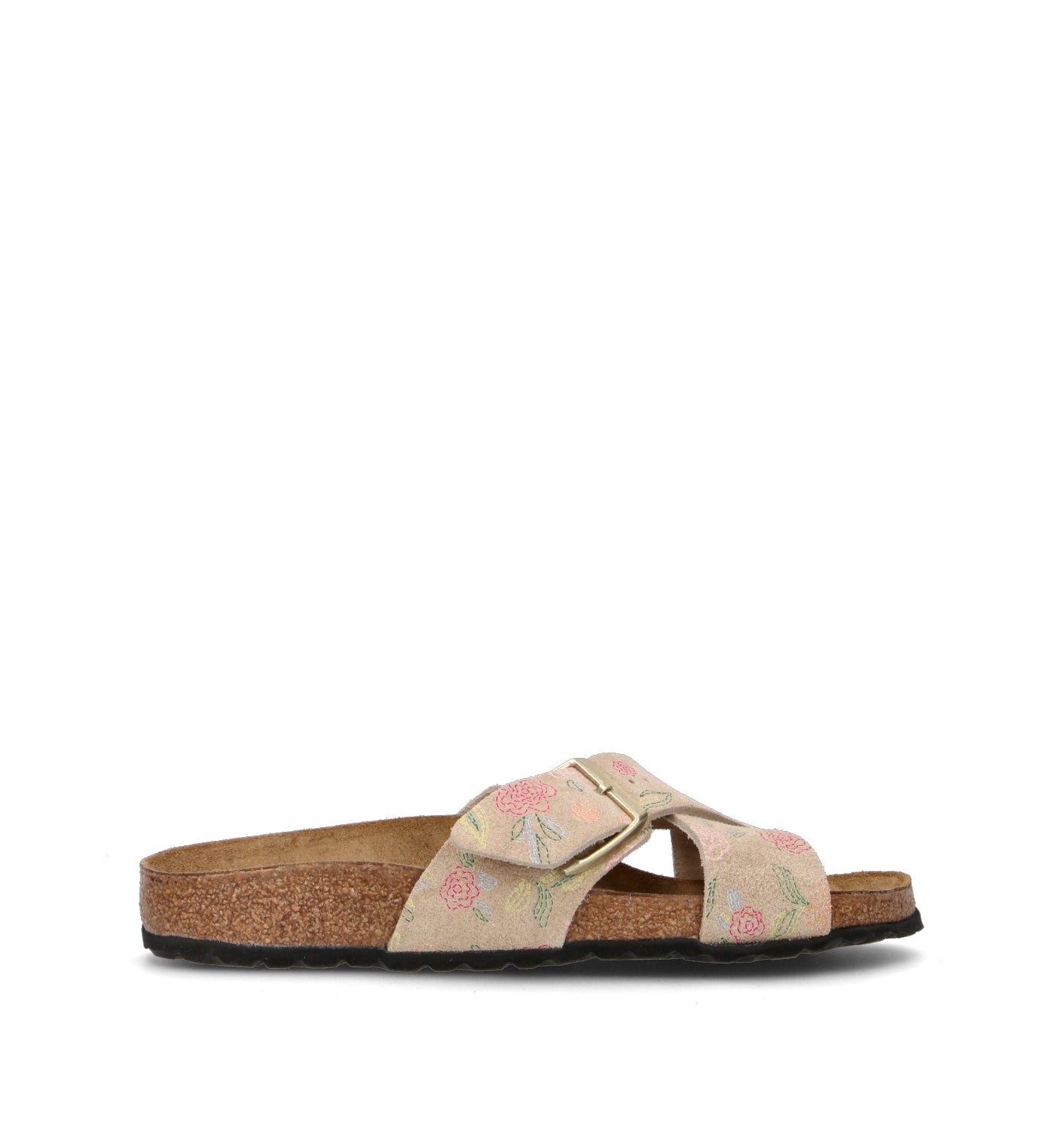 BIRKENSTOCK SIENA Ciabatta donna sandcastle flower print in suede