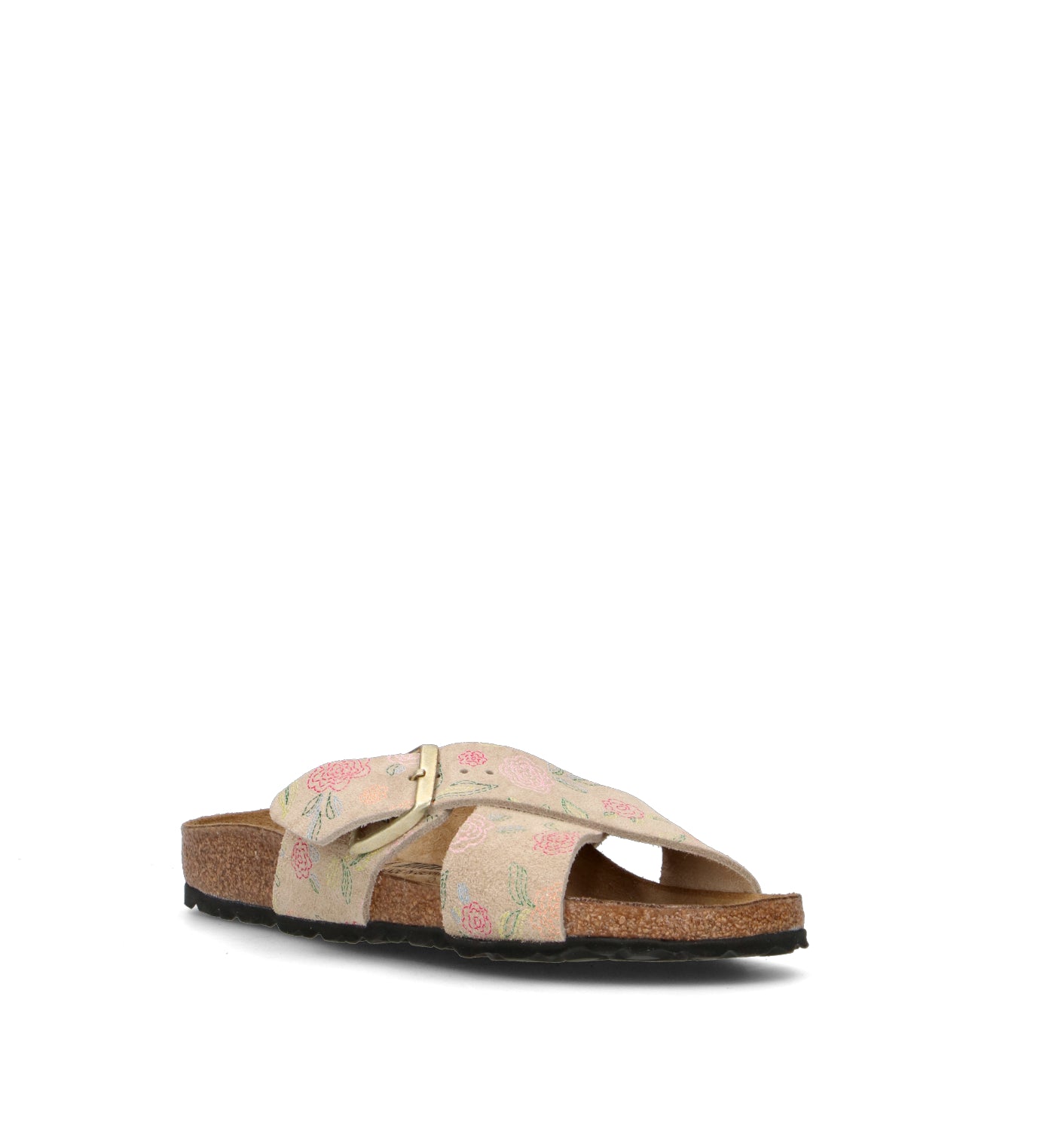 BIRKENSTOCK SIENA Ciabatta donna sandcastle flower print in suede