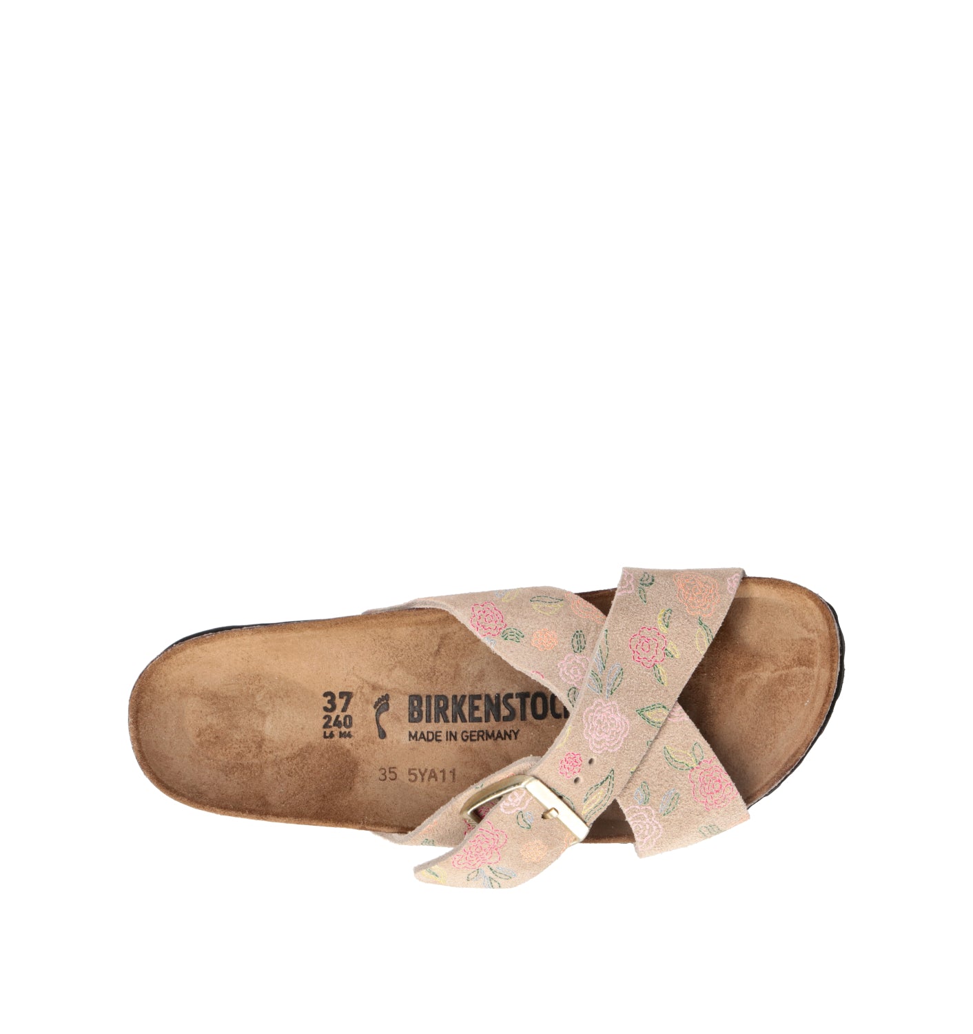 BIRKENSTOCK SIENA Ciabatta donna sandcastle flower print in suede