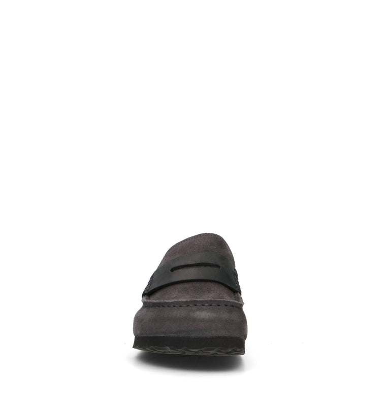 BIRKENSTOCK NAPLES WRAPPED DOUBLE STITCH Sabot donna nero in suede