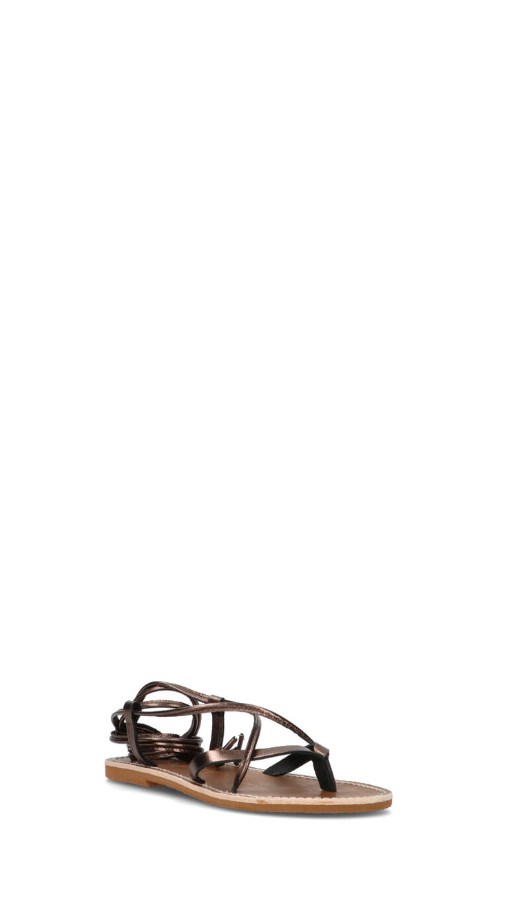 LE SALENTINE Sandalo donna marrone in pelle