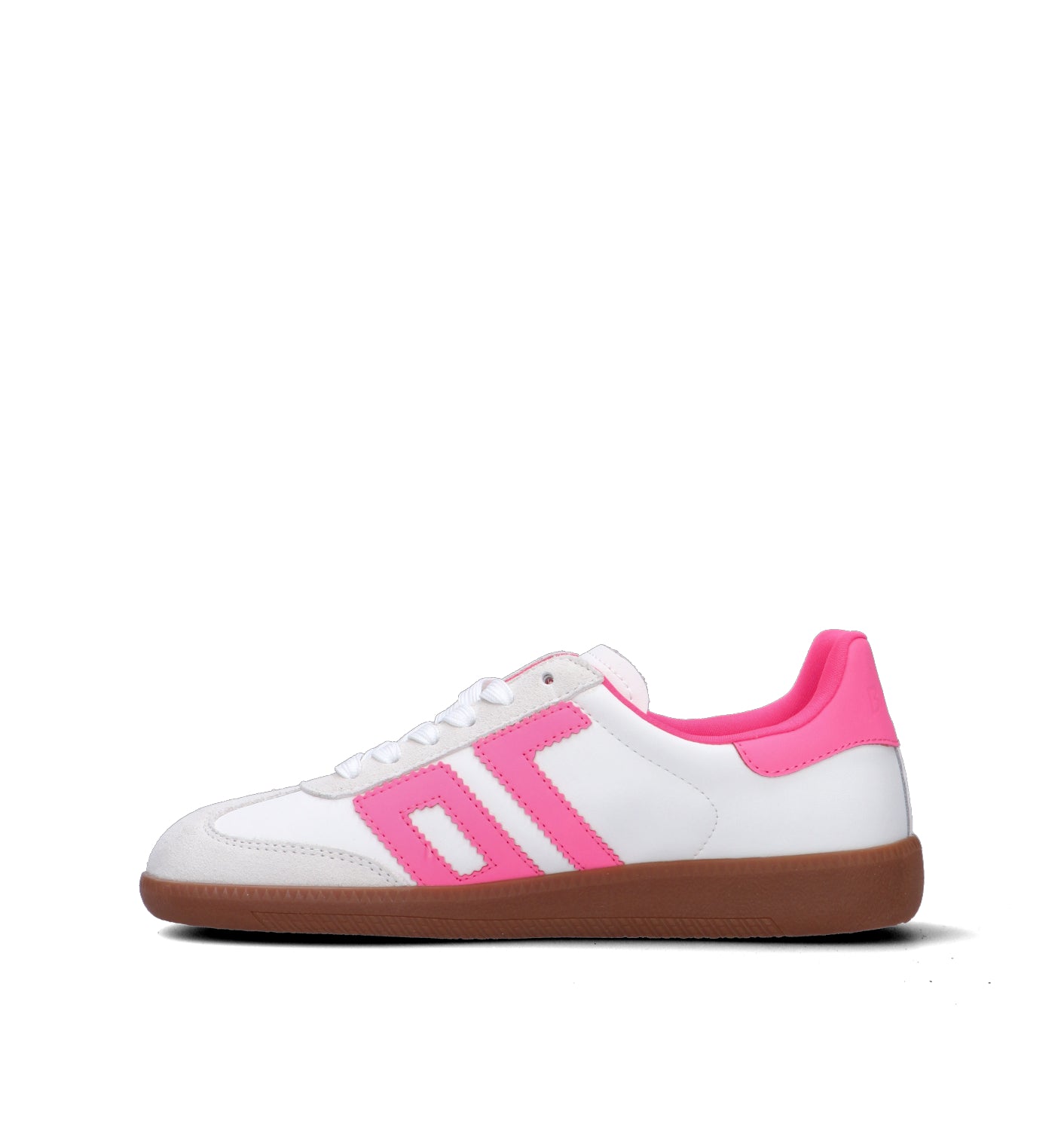 BACK 70 Sneaker donna bianca/rosa in pelle