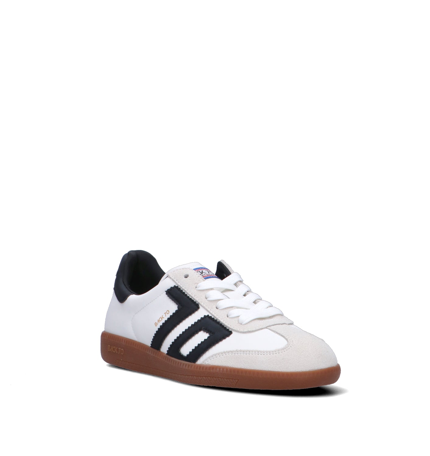 BACK 70 Sneaker donna bianca in pelle