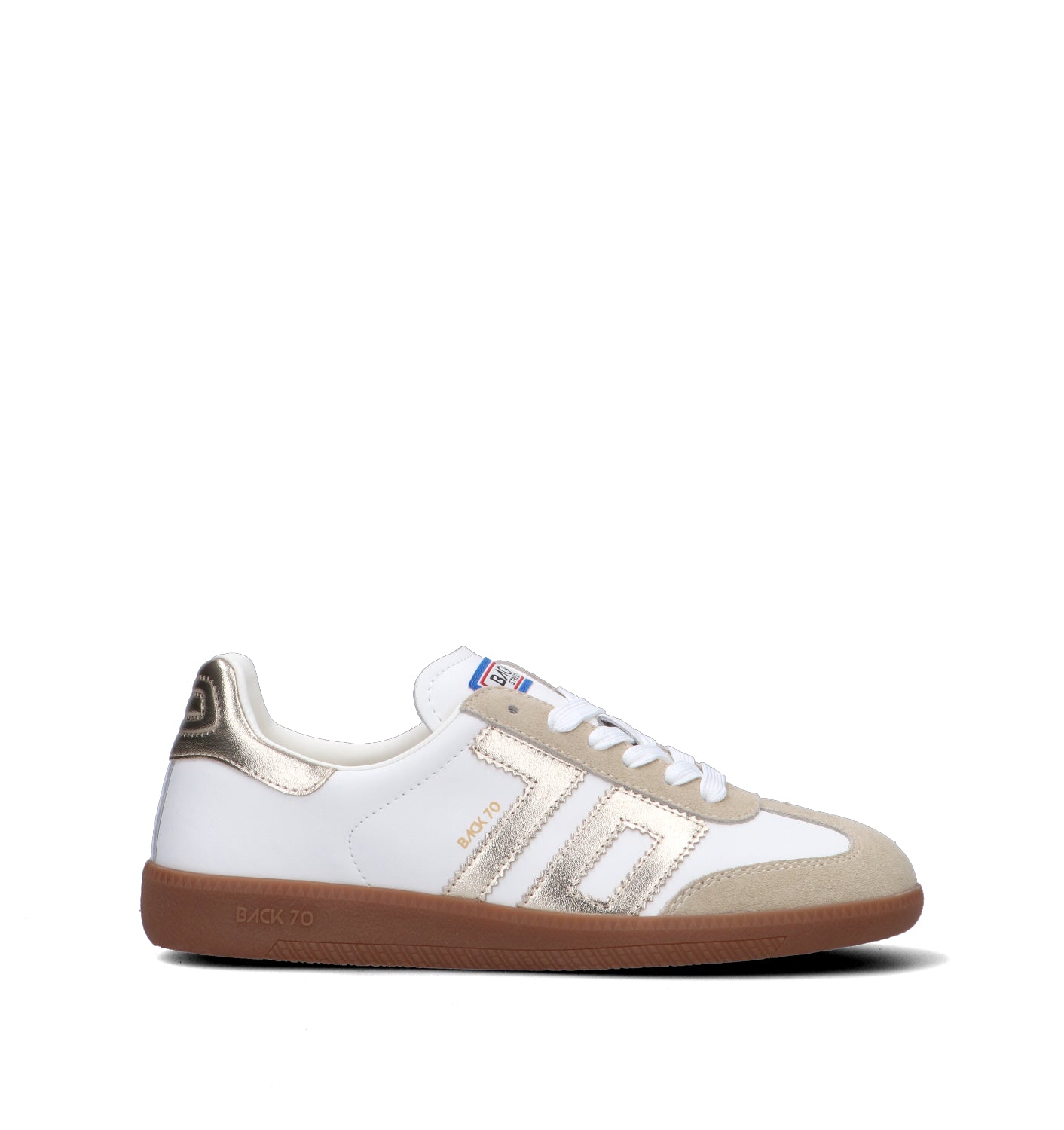 BACK 70 Sneaker donna bianca in pelle