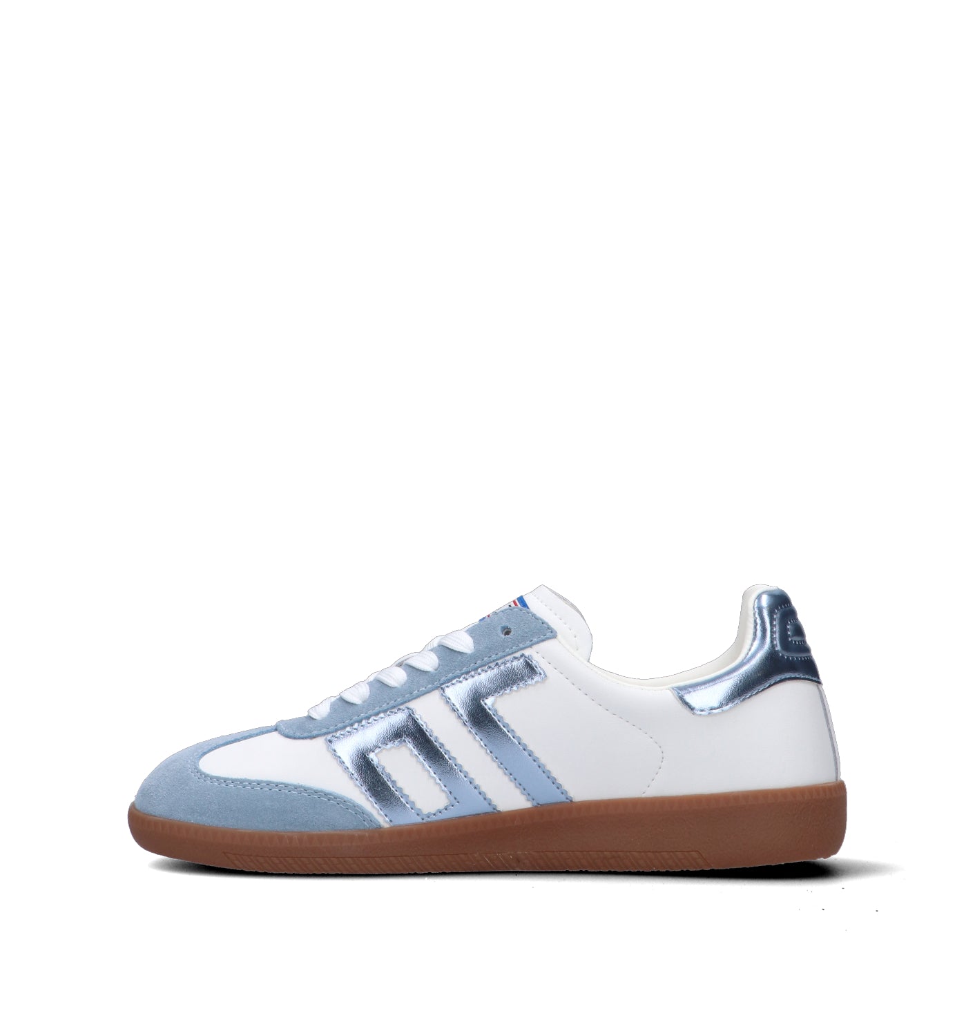 BACK 70 Sneaker donna bianca/azzurra in pelle