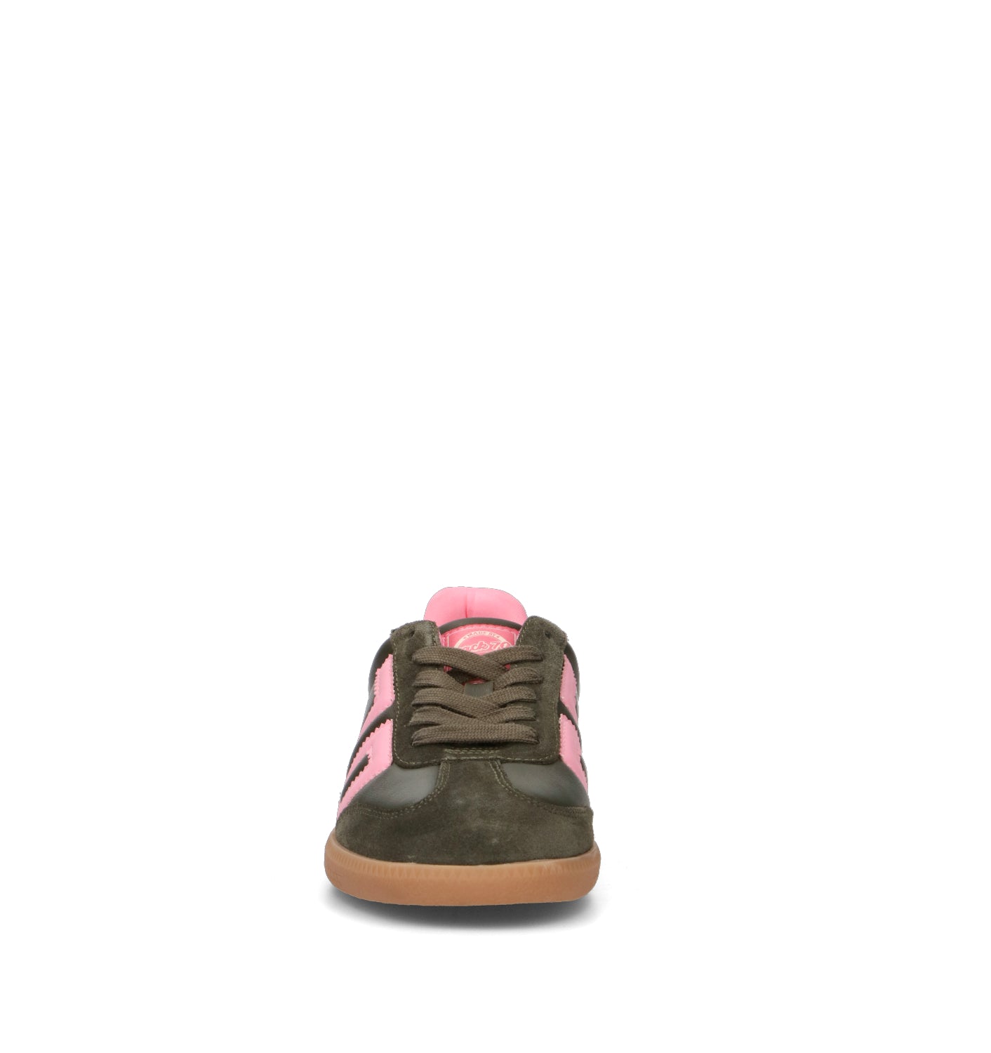 BACK 70 Sneaker donna oliva/rosa in pelle
