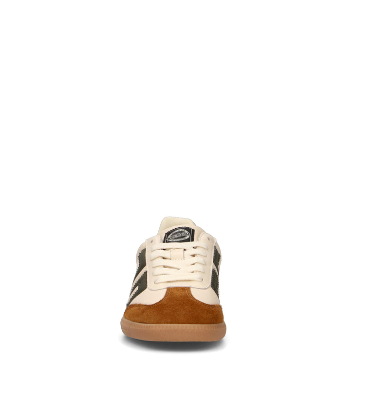 BACK 70 Sneaker donna bianca/verde in pelle