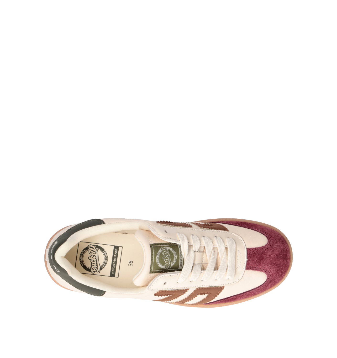 BACK 70 Sneaker donna bianca in pelle