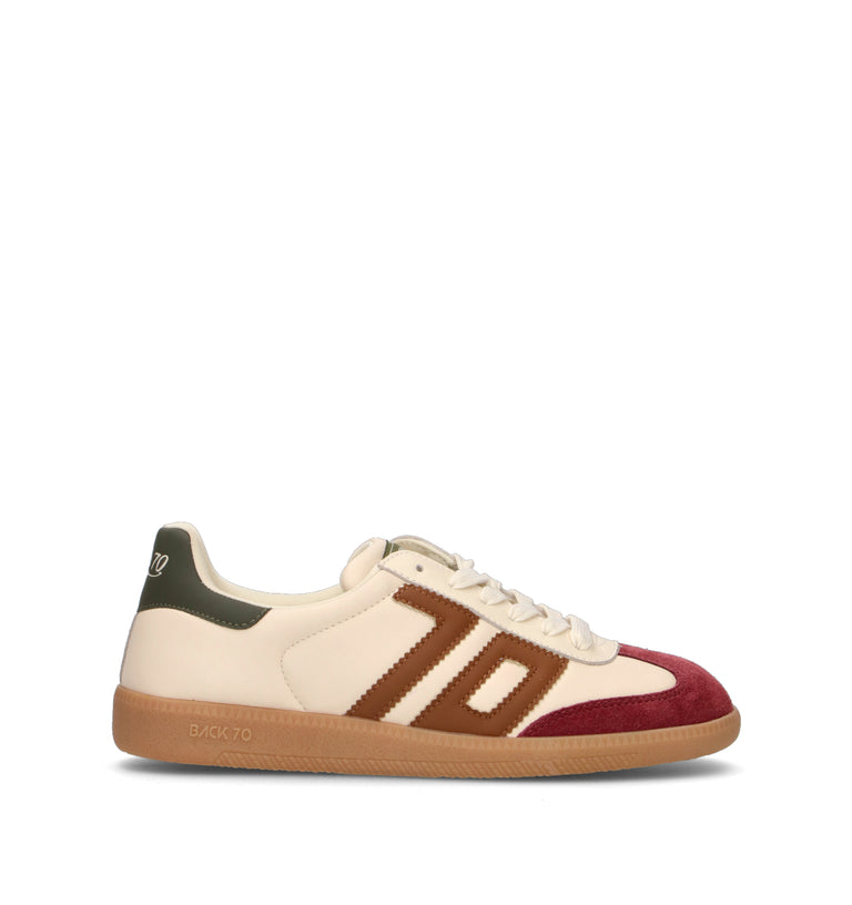 BACK 70 Sneaker donna bianca in pelle