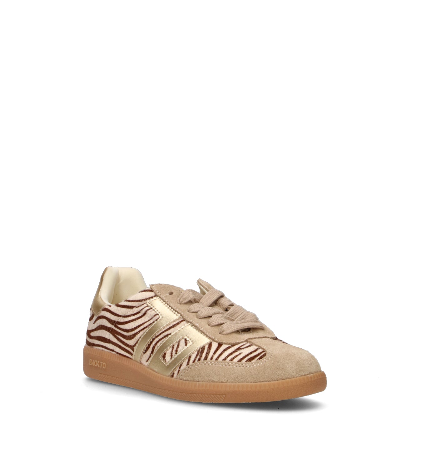 BACK 70 Sneaker donna beige in cavallino