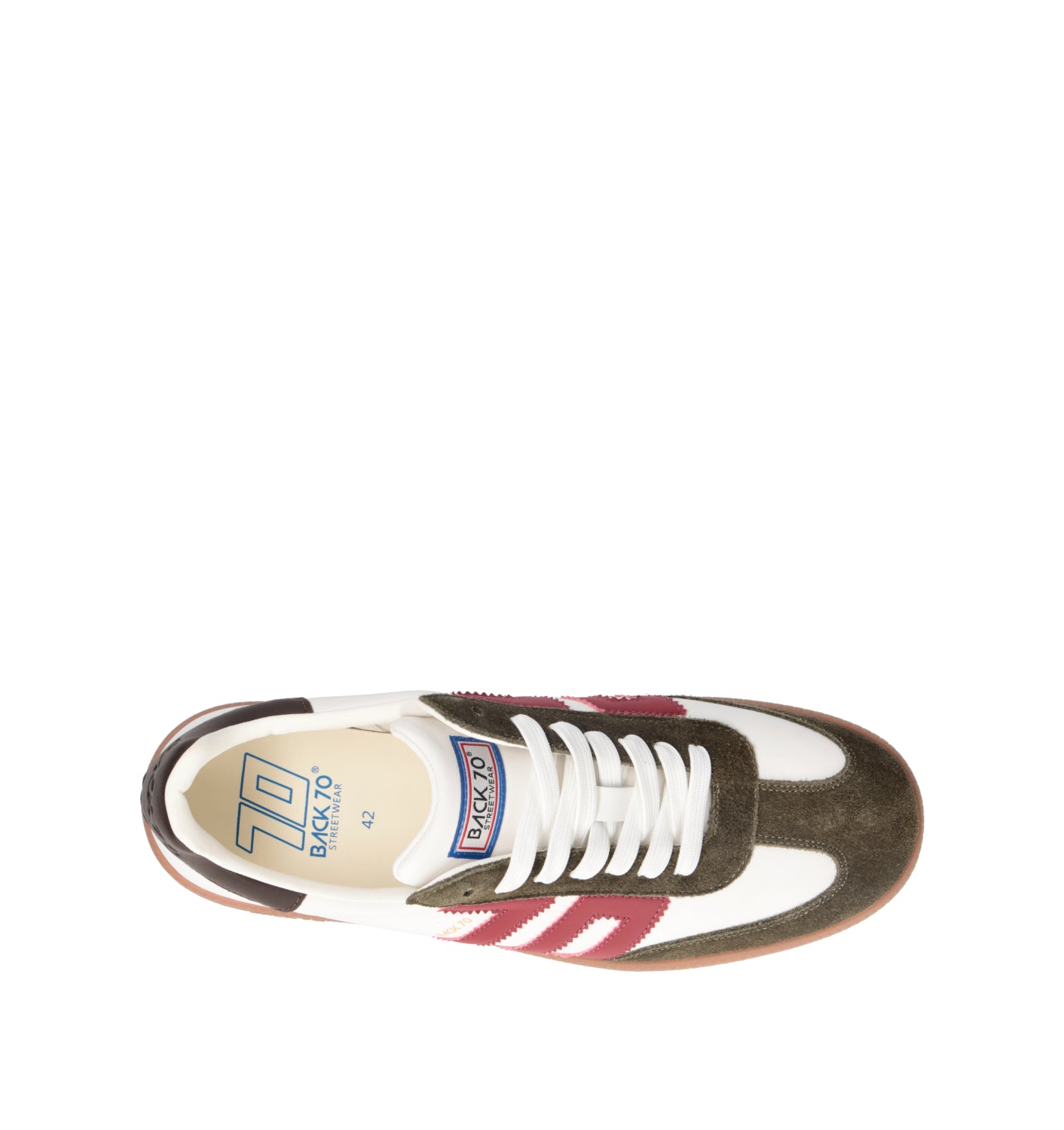 BACK 70 Sneaker uomo bianca in pelle