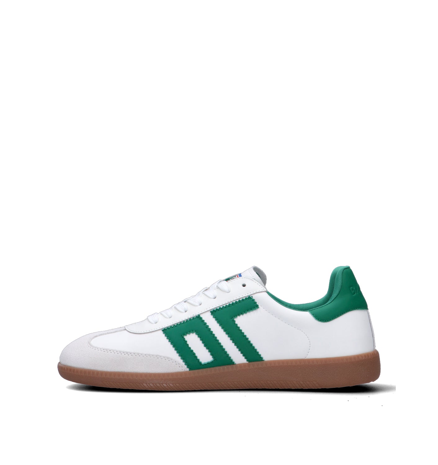 BACK 70 Sneaker uomo bianca/verde in pelle