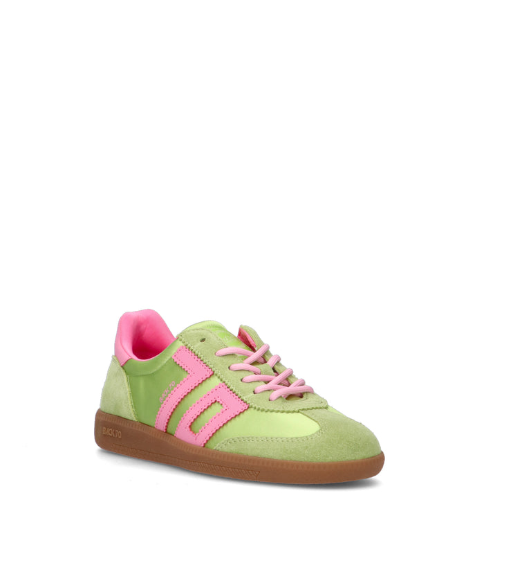 BACK 70 Sneaker donna verde/rosa