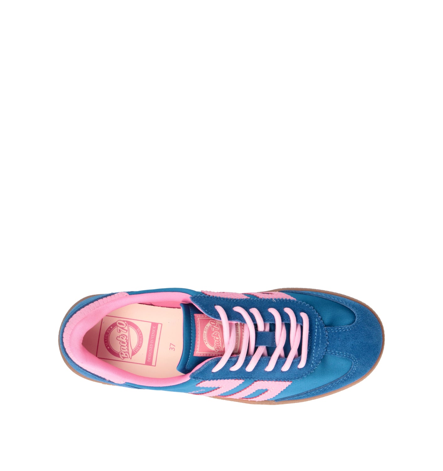 BACK 70 Sneaker donna blu/rosa