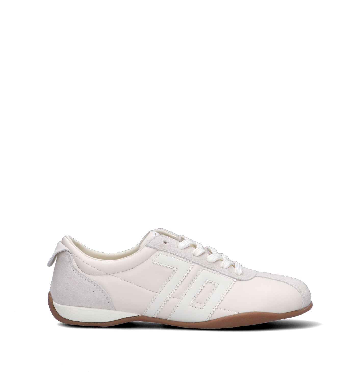BACK 70 Sneaker donna latte in pelle