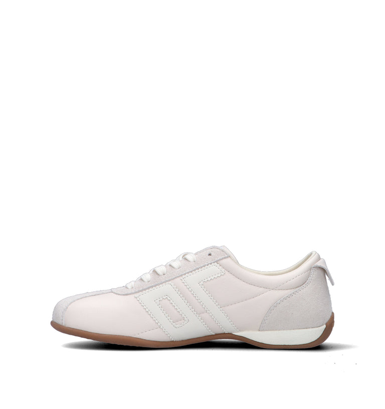 BACK 70 Sneaker donna latte in pelle