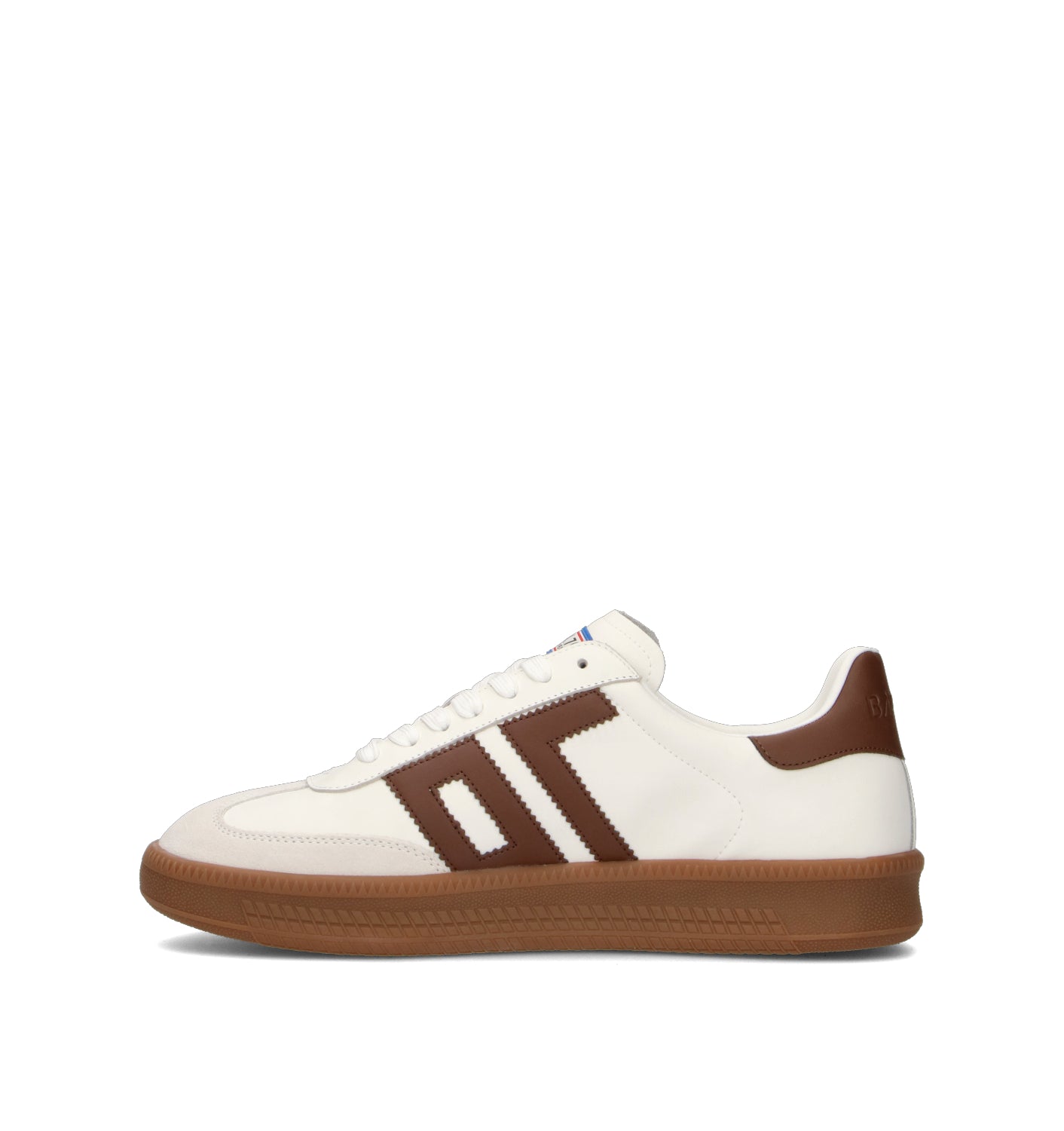 BACK 70 Sneaker uomo bianca/cuoio in pelle