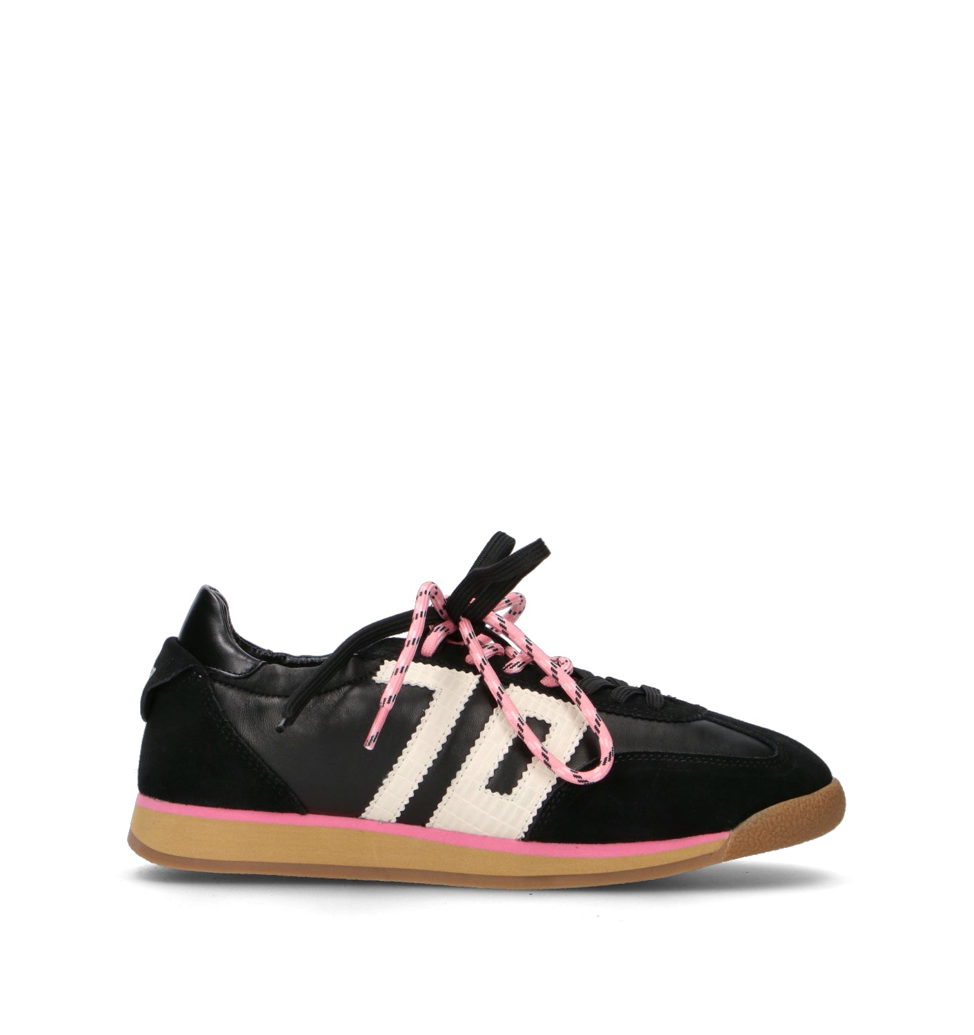 BACK 70 Sneaker donna nera in pelle