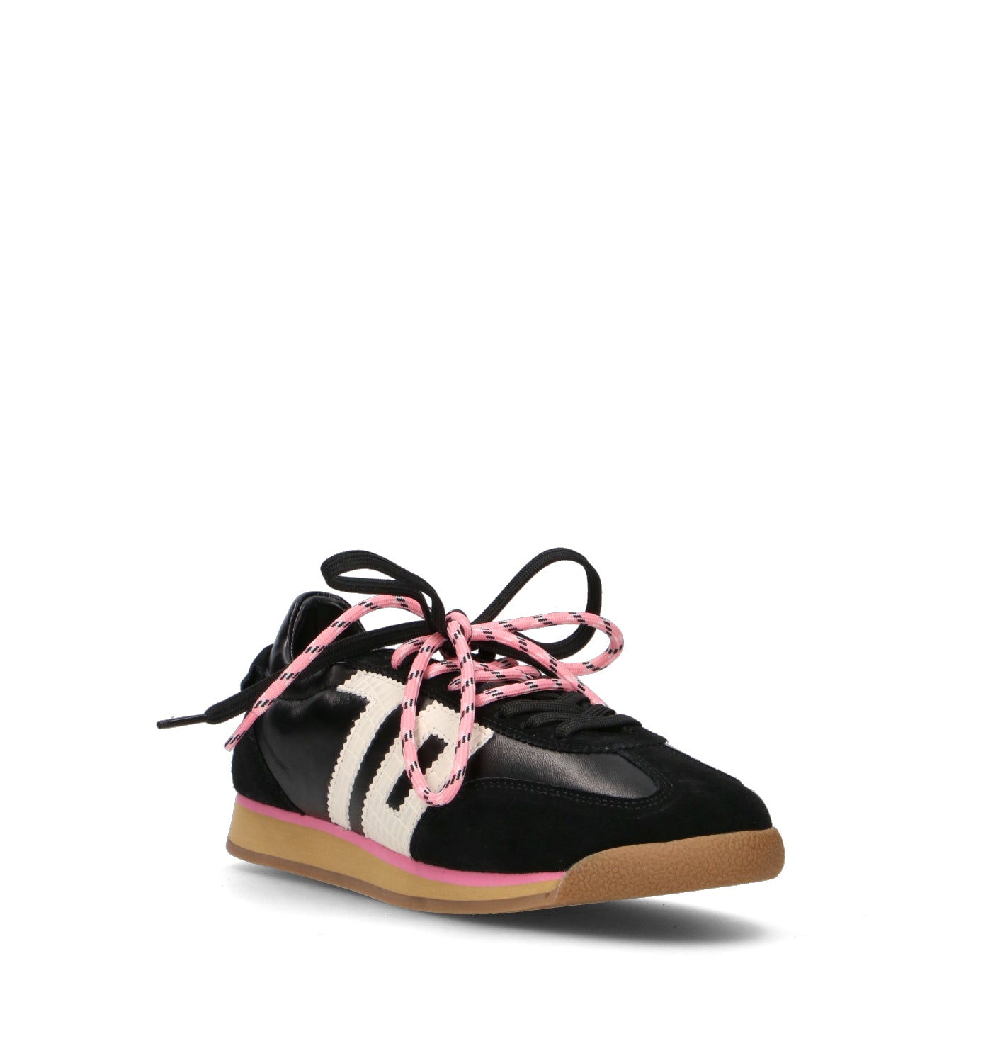 BACK 70 Sneaker donna nera in pelle