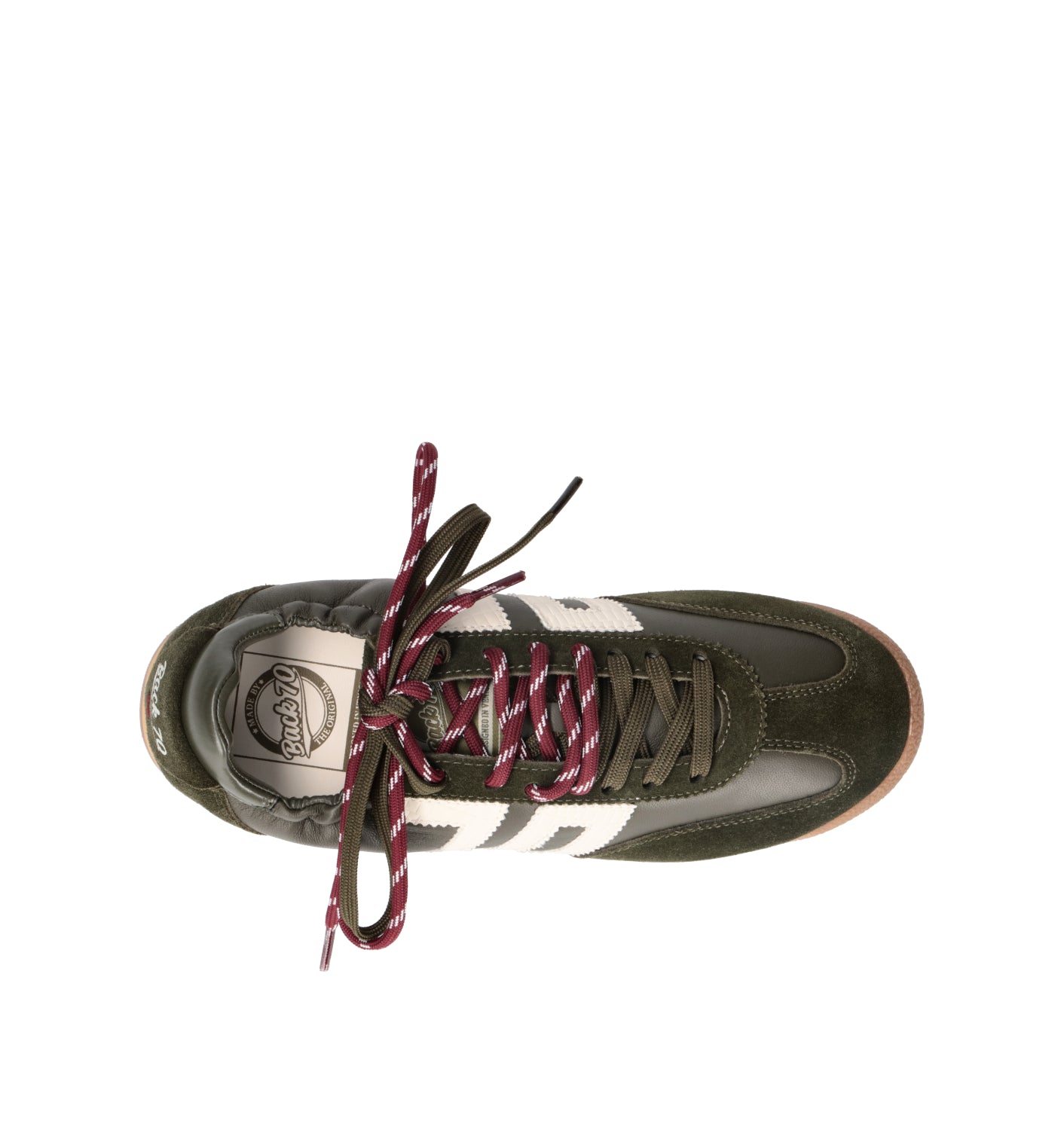 BACK 70 Sneaker donna verde in pelle