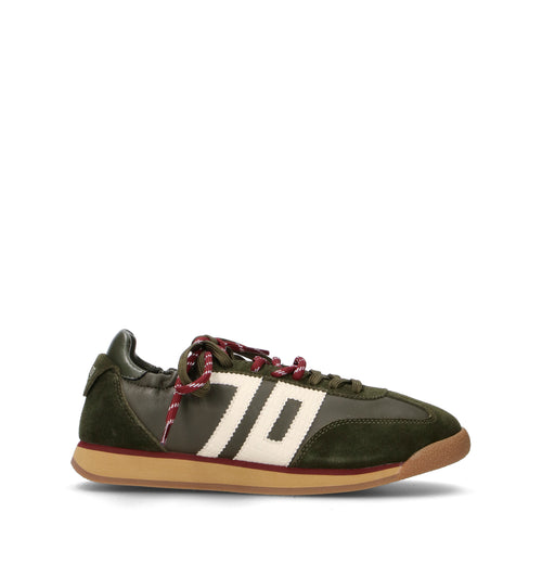 BACK 70 Sneaker donna verde in pelle