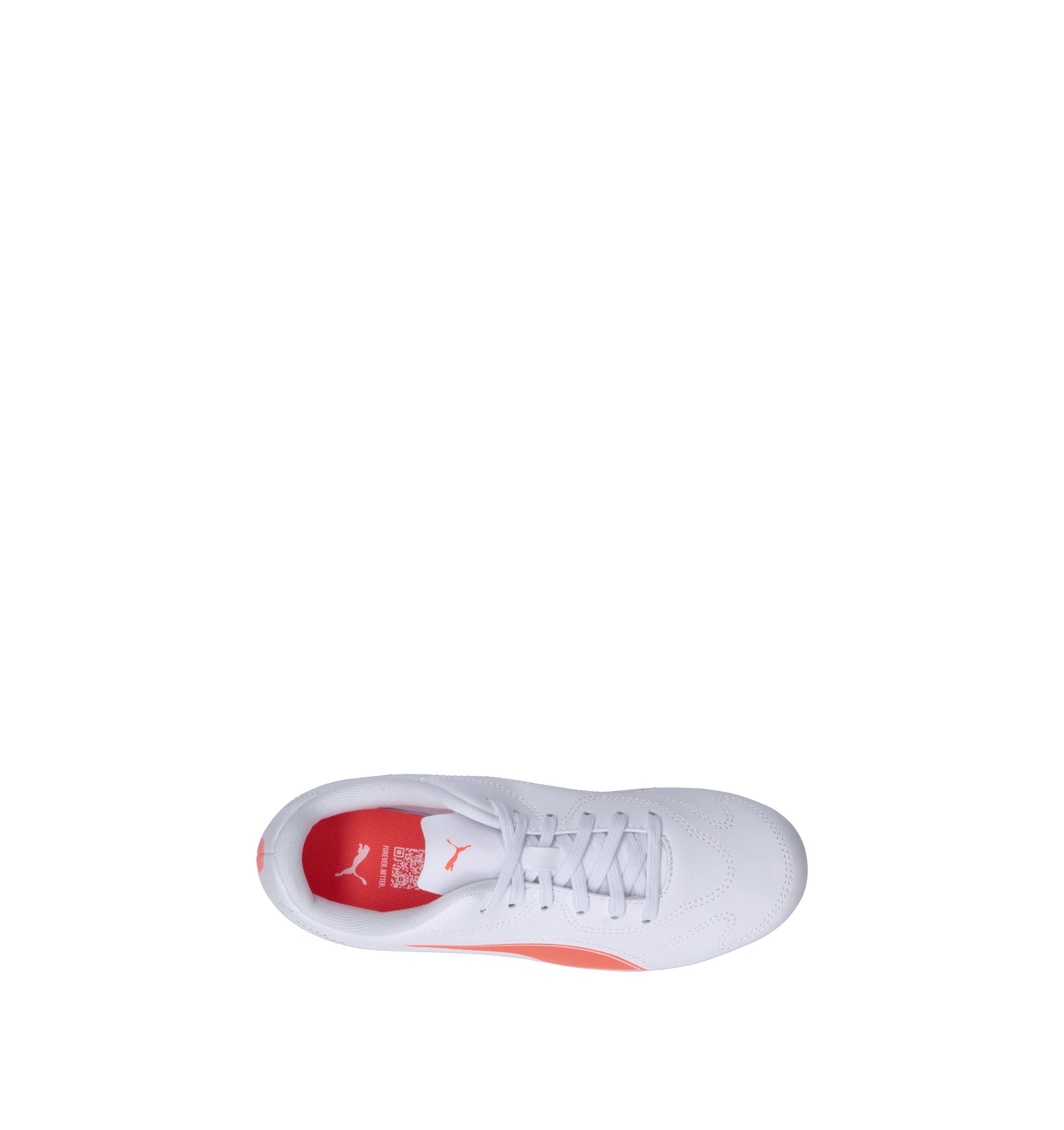 PUMA VITORIA II FG7AG Jr Scarpa calcio bimbo bianca/arancione
