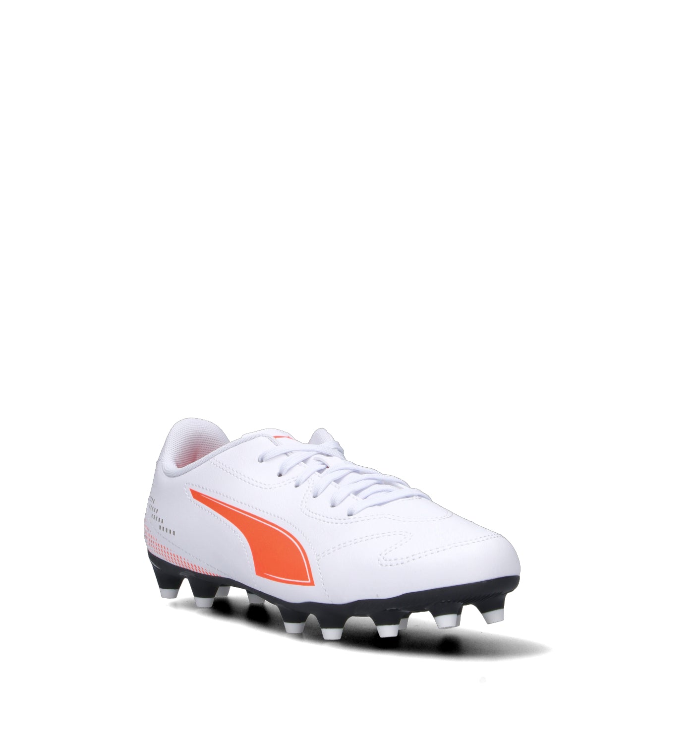 PUMA VITORIA II FG7AG Jr Scarpa calcio ragazzo bianca/arancione
