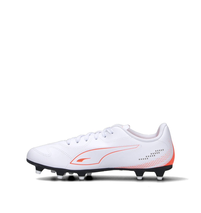 PUMA VITORIA II FG7AG Jr Scarpa calcio ragazzo bianca/arancione