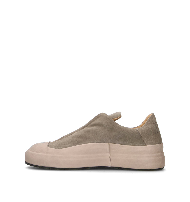ERNESTO DOLANI Sneaker uomo grigia in suede