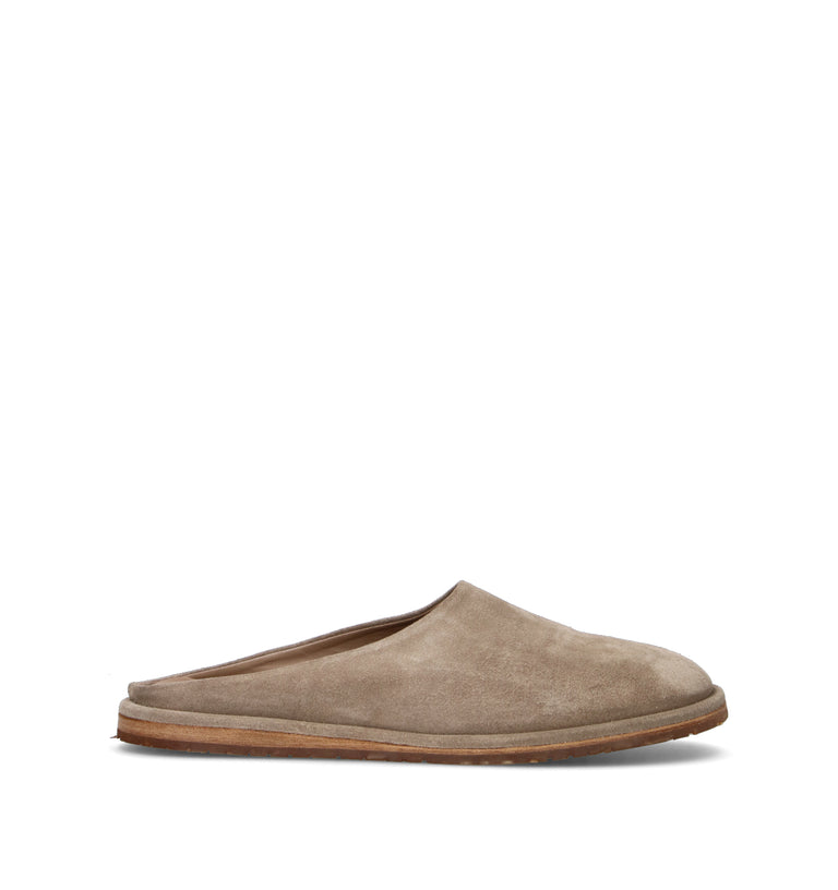 ERNESTO DOLANI Sabot uomo grigio in suede