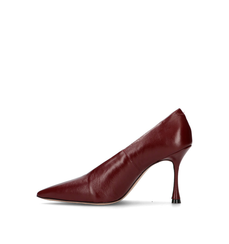 VICENZA Décolleté donna bordeaux in pelle