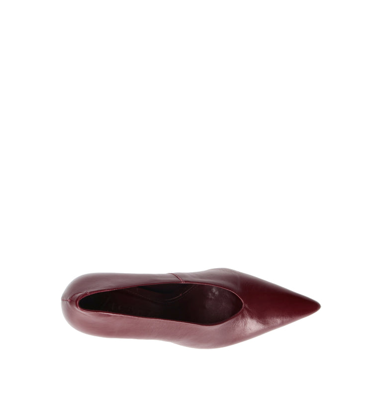 VICENZA Décolleté donna bordeaux in pelle