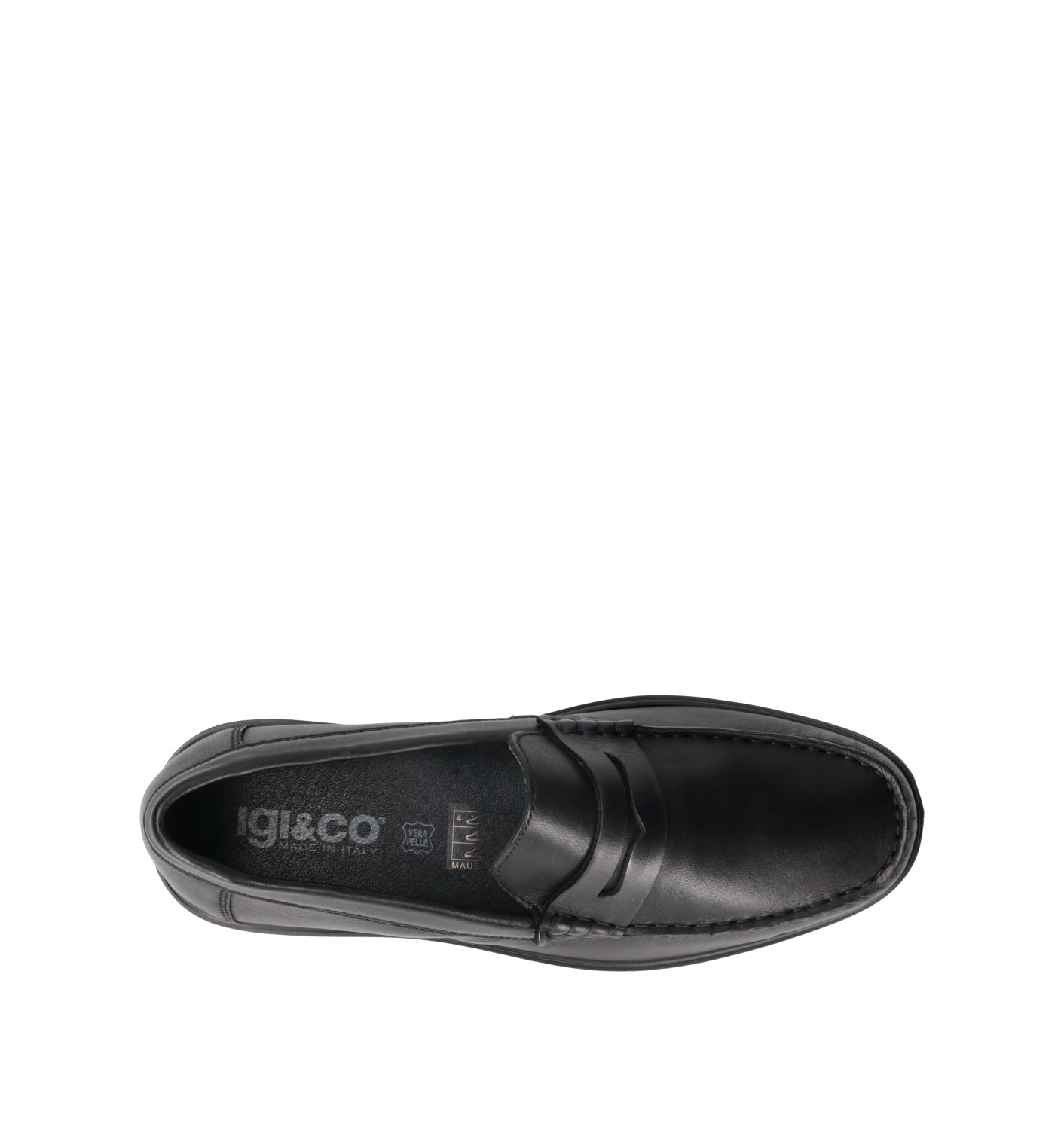 IGI&CO Mocassino uomo nero in pelle