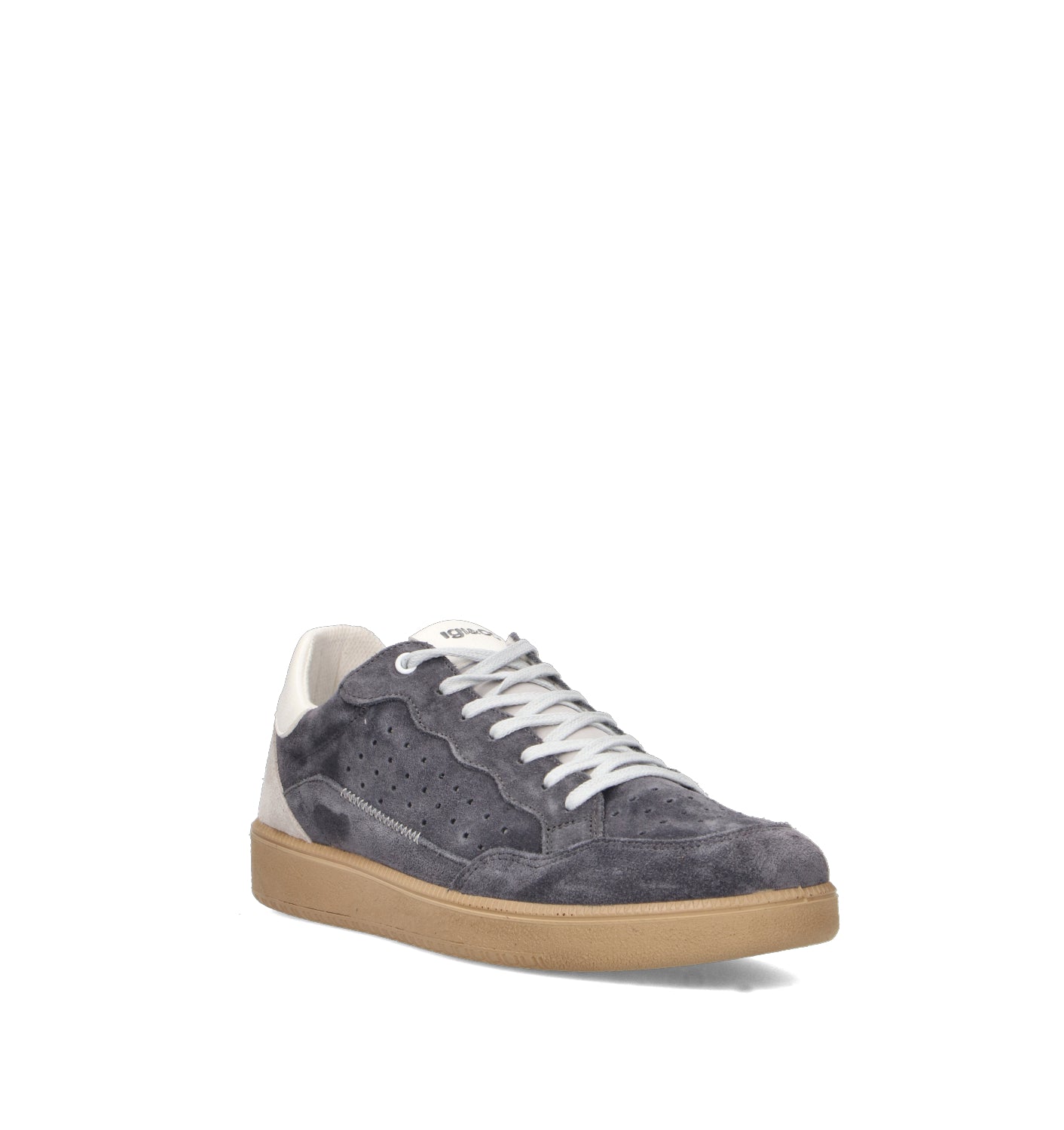 IGI&CO Sneaker uomo grigia in suede
