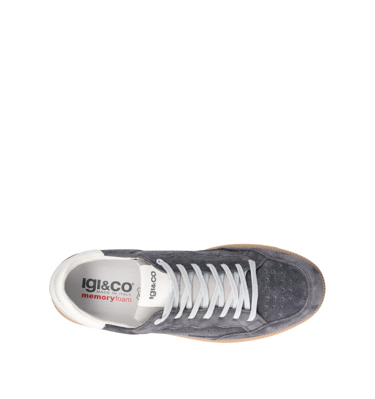 IGI&CO Sneaker uomo grigia in suede