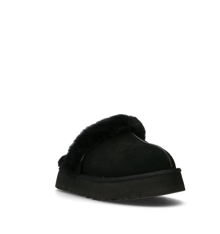 UGG W DISQUETTE Ciabatta donna nera in suede