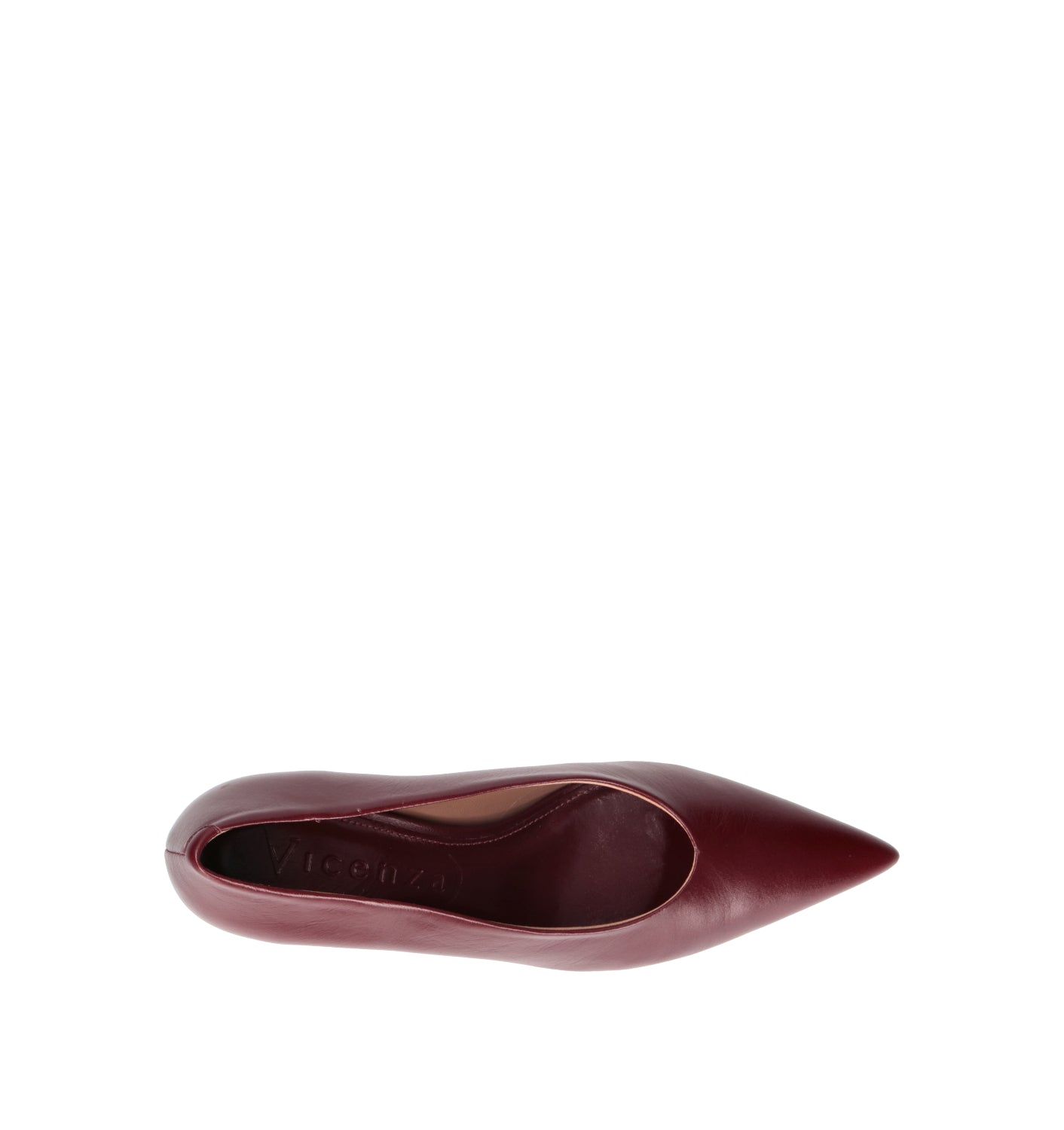 VICENZA Décolleté donna bordeaux in pelle