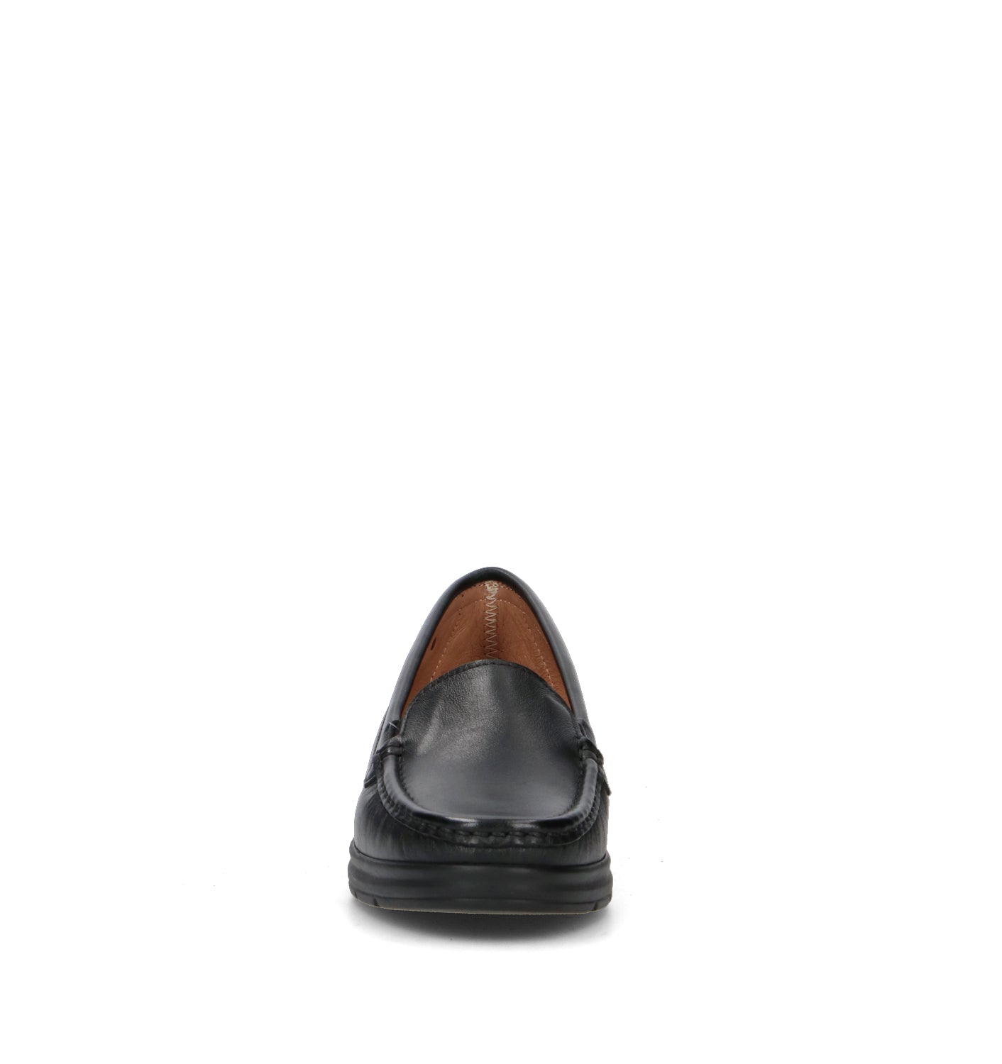 VALLEVERDE Mocassino donna nero in pelle