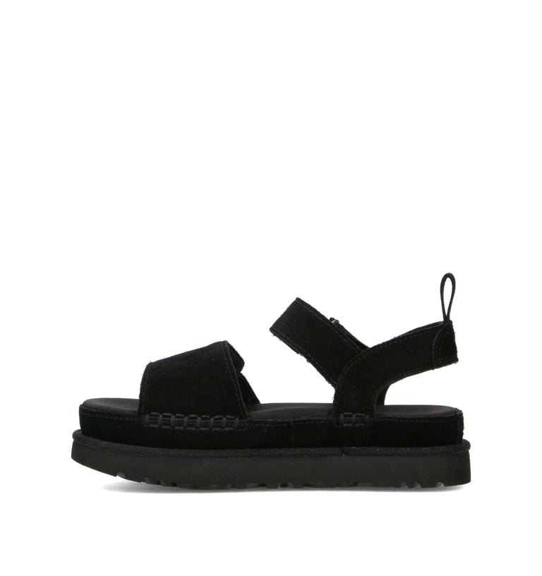 UGG W GOLDENSTAR Sandalo donna nero in suede