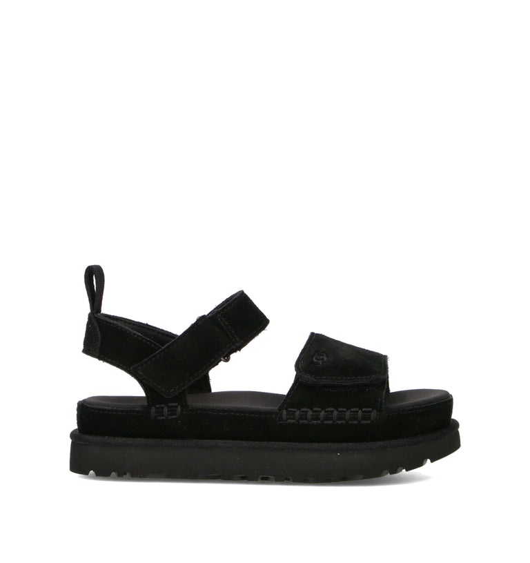 UGG W GOLDENSTAR Sandalo donna nero in suede