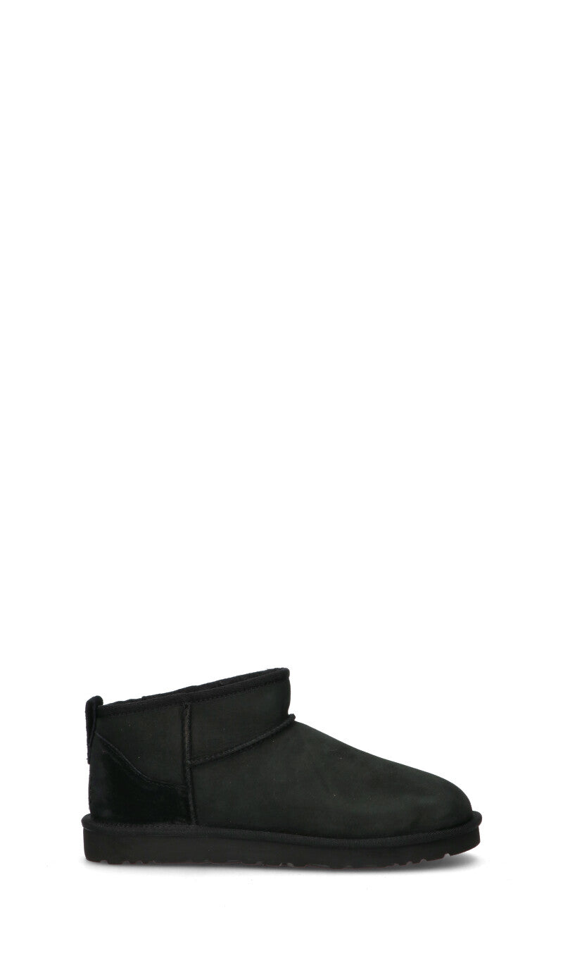 UGG - M CLASSIC ULTRA MINI Stivaletto pelo uomo nero in suede