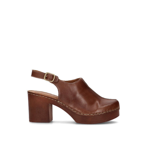 VARIOPINTO Slingback donna marrone in pelle
