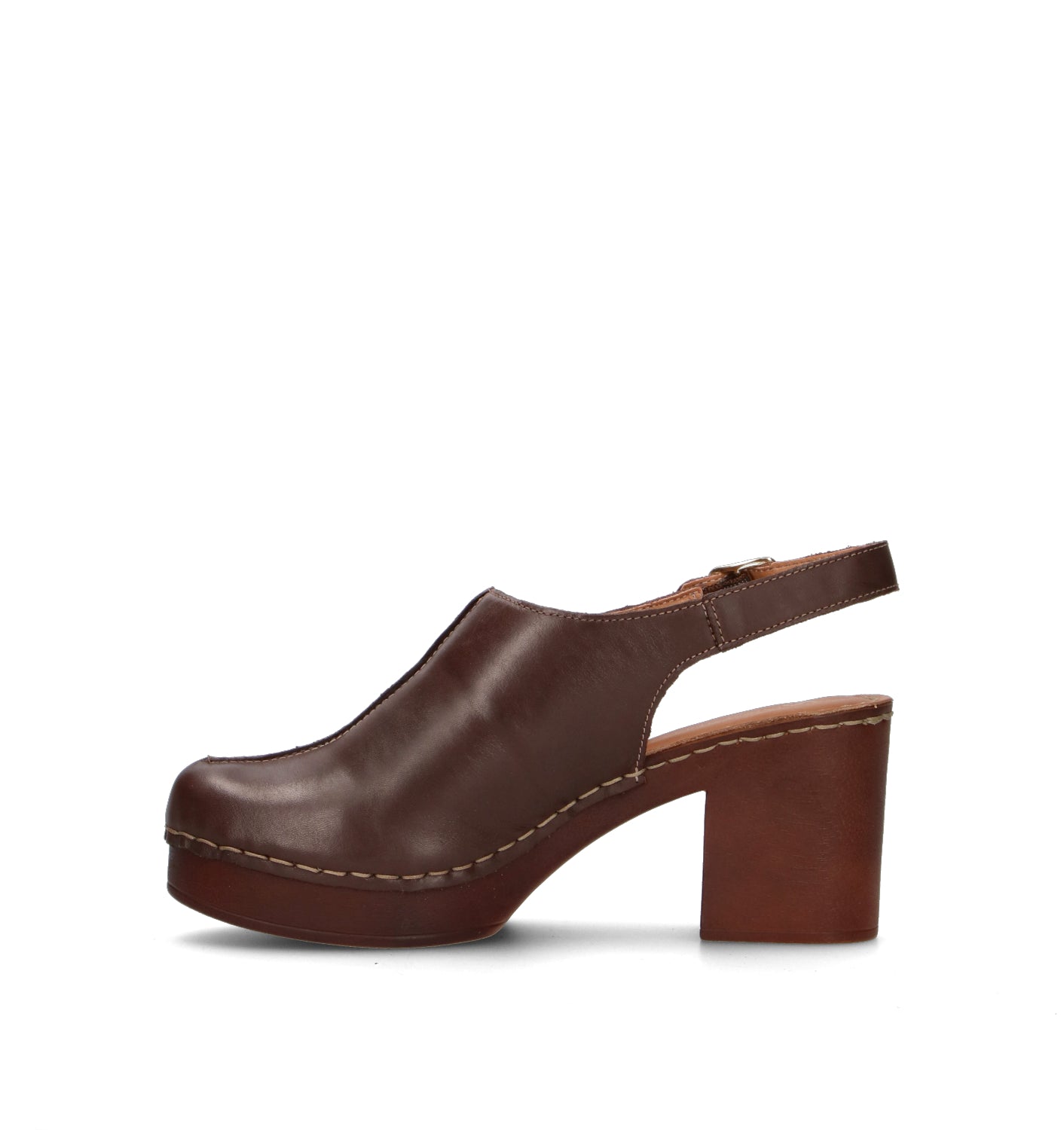 VARIOPINTO Slingback donna ebano in pelle