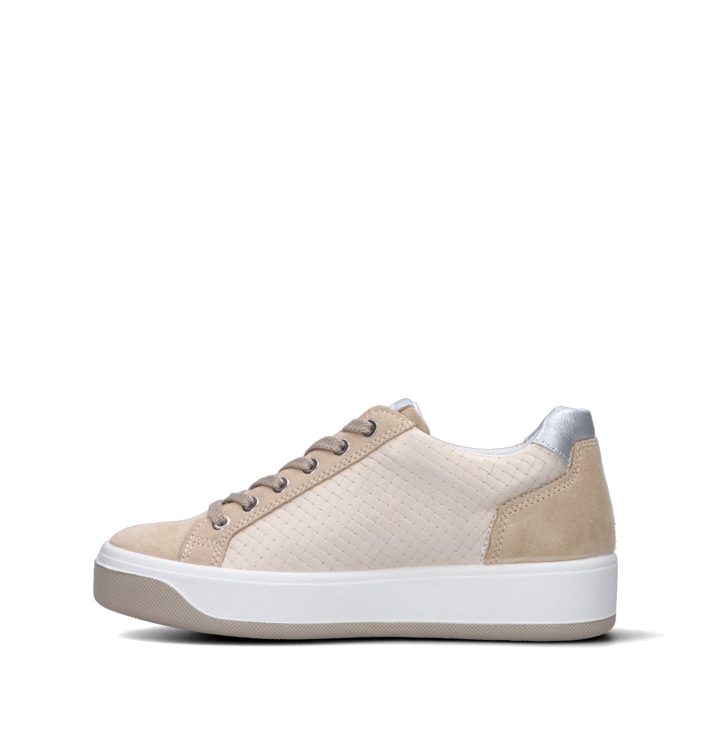 IGI&CO Sneaker donna beige in pelle