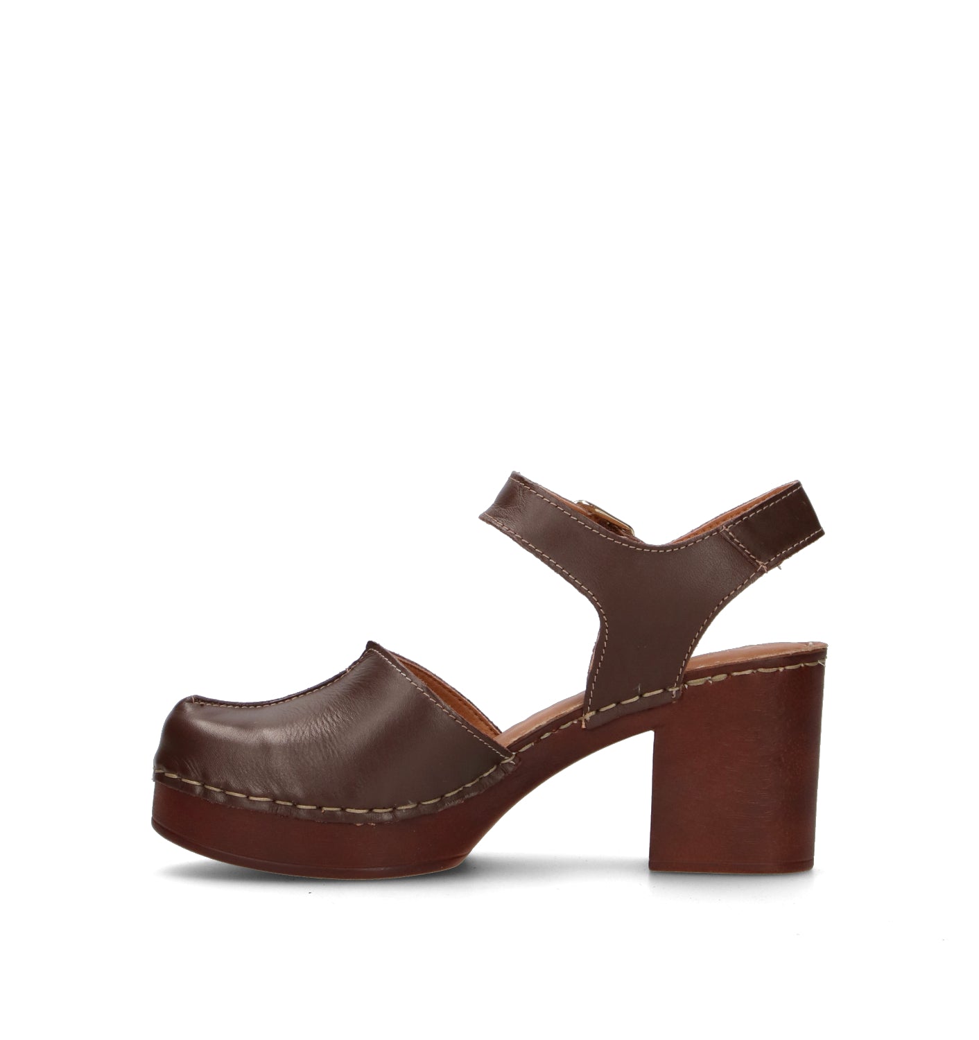 VARIOPINTO Slingback donna ebano in pelle
