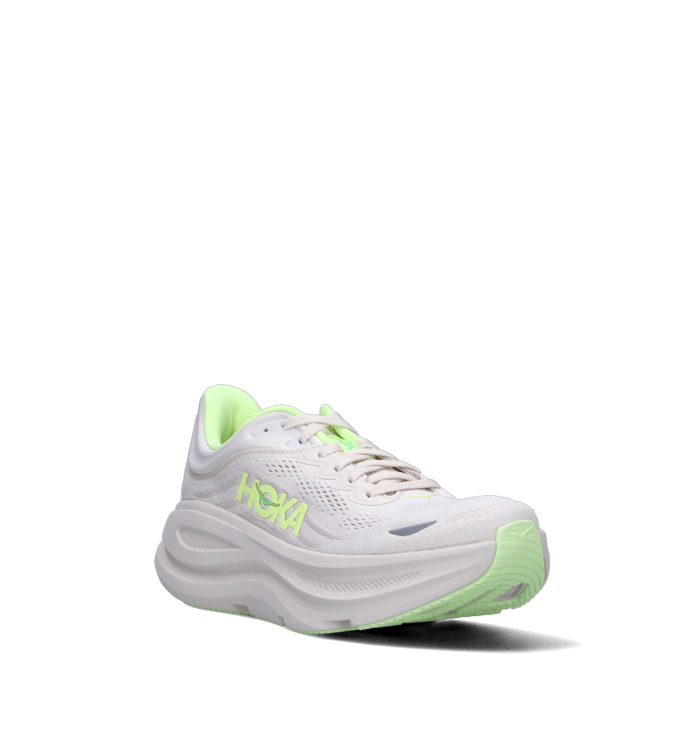 HOKA ONE ONE M BONDI 9 Scarpa running uomo grout/neon yuzu