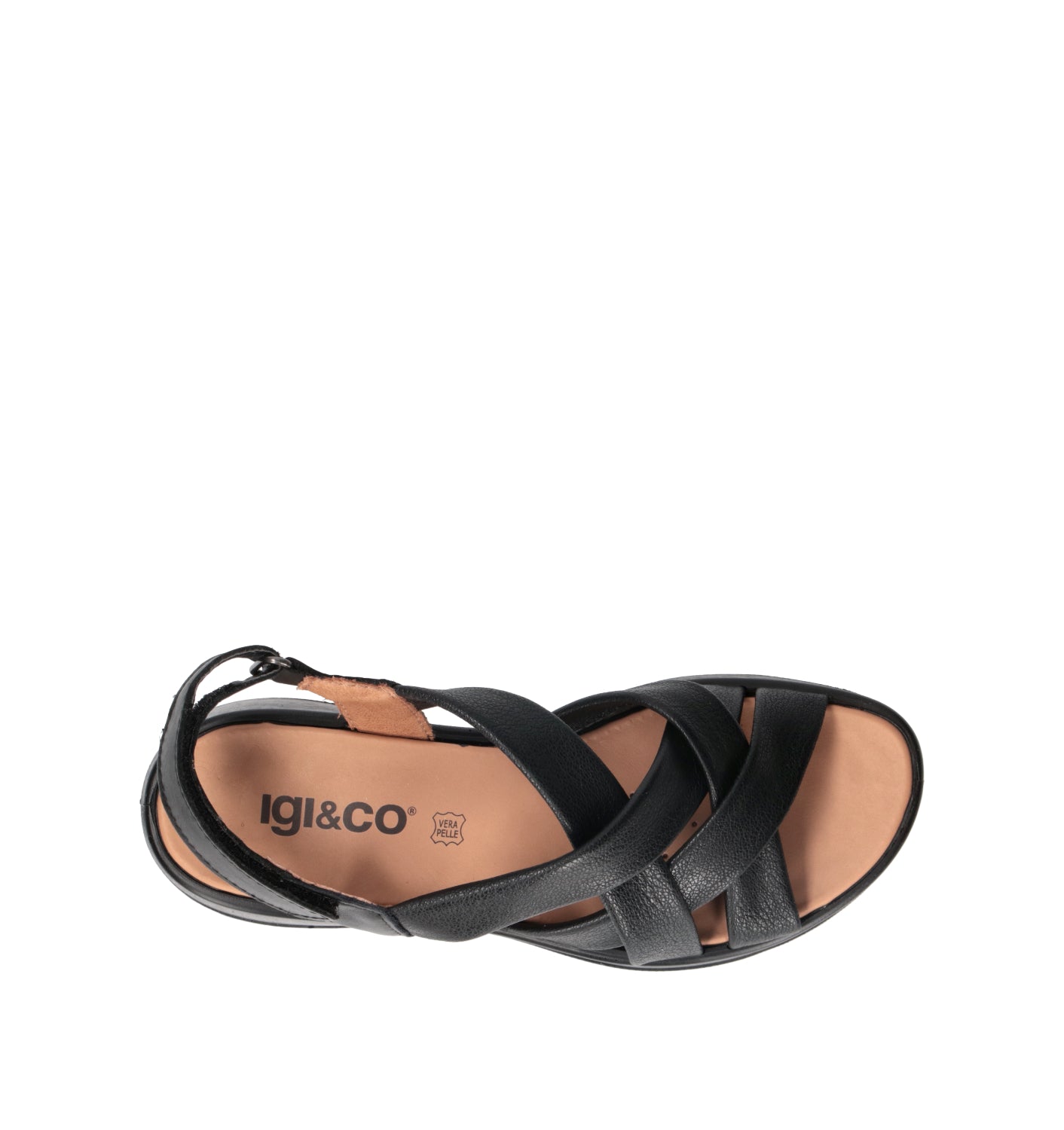 IGI&CO Sandalo donna nero in pelle