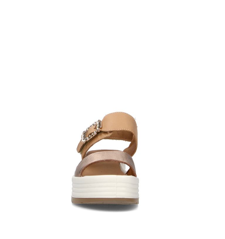 IGI&CO Sandalo donna beige/champagne in pelle